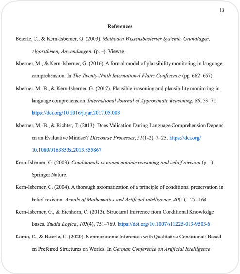 example references